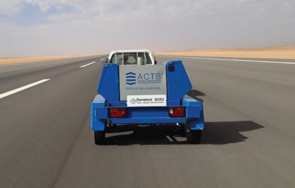 For High Quality Roads & Airports Pavements, The Heavy Weight Deflectometer (HWD) Equipment Is Available At ACTS Branches In KSA